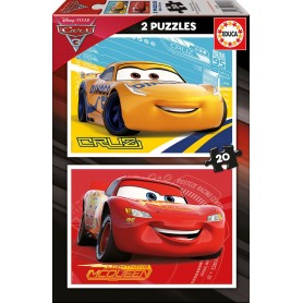Puzzle Educa Autos 3 2x20 Teile Puzzles Educa - 1