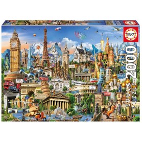 Educa Puzzle Symbole Europas mit 2000 Teilen Puzzles Educa - 1