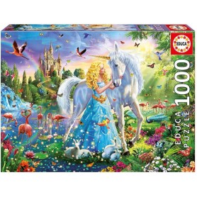 Educa Puzzle Die Prinzessin und das Einhorn 1000 Teile - Puzzles Educa