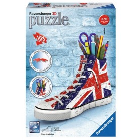 3D Puzzle Ravensburger Sneaker Union Jack 108-teiligen Stifthalter Ravensburger - 1