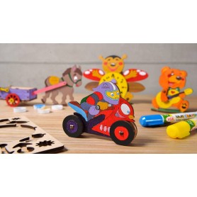UgearsModels - Motorradfahrer Puzzle 3D - Ugears Models