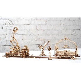 UgearsModels - Mechanischer Kran auf Schienen Puzzle 3D - Ugears Models