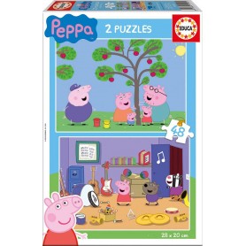 Educa Peppa Pig Puzzle 2 x 48 Teile Puzzles Educa - 1