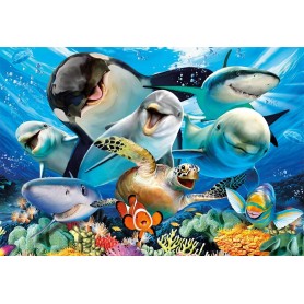 Educa Unterwasser Selfie Puzzle 500 Teile - Puzzles Educa