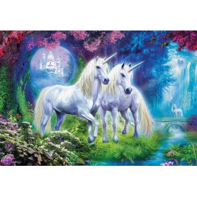 Educa Puzzle Einhörner im Wald mit 500 Teilen Puzzles Educa - 1