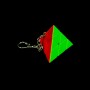 Mini Pyraminx Schlüsselanhänger - 