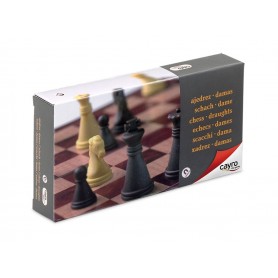 Schach - Checkers Magnetic - Reiseformat - Cayro