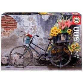 Puzzle Educa Bike mit 500-teiligen Blumen Puzzles Educa - 1