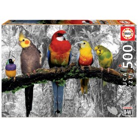 Puzzle erzieht Vögel im 500-teiligen Dschungel Puzzles Educa - 1