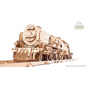 UgearsModels - V-Express Dampflokomotive Puzzle 3D - Ugears Models