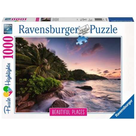 Puzzle Ravensburger Praslin Island auf den Seychellen von 1000 teile - Ravensburger