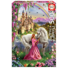 500-teiliges Bildungsmärchen und Einhorn-Puzzle Puzzles Educa - 1