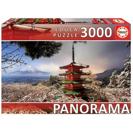 Puzzle Educa Mount Fuji Japan Panorama von 3000 teile - Puzzles Educa