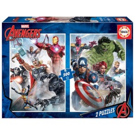 Puzzle erzieht die Avengers 2 x 500 Teile Puzzles Educa - 1