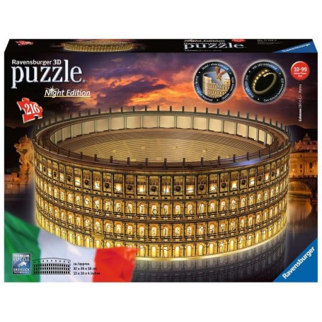 Puzzle 3D Ravensburger Colosseum Night Edition 216 teile - Ravensburger