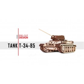 Puzzle eco wood art Der Panzer T-34-85 965 teile - Eco Wood Art