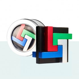Quad L Metall Puzzle (Vier Farben) - Eureka! 3D Puzzle