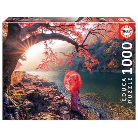 Puzzle Educa Sunrise Katsura River, Japan von 1000 teile - Puzzles Educa