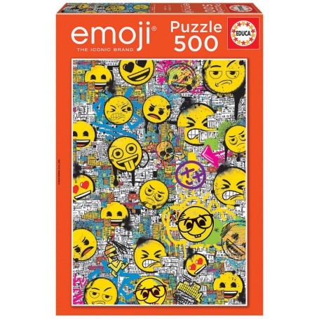 500 Teile Graffiti Emoji Puzzle Educa - Puzzles Educa