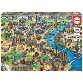Puzzle Educates London Karte von 500 Teile Puzzles Educa - 1