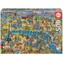Puzzle Educa Stadtplan von Paris von 500 teile - Puzzles Educa