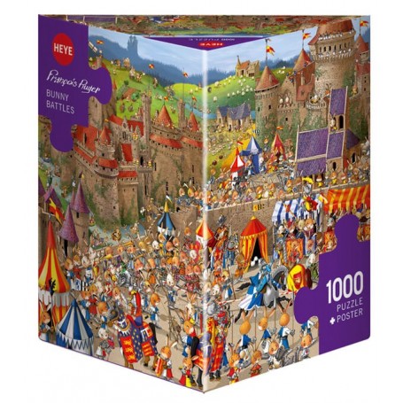 Puzzle Heye 1000-teilige Kaninchenschlacht Heye - 1