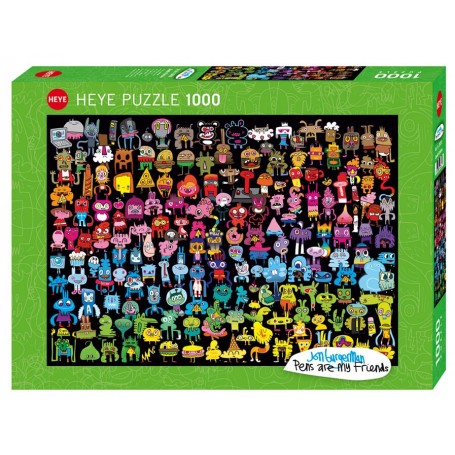 Puzzle Heye Scribble, Regenbogen 1000 Teile Heye - 1