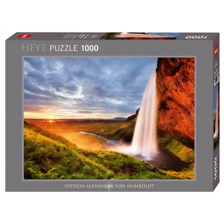 Puzzle Heye Seljalandsfoss 1000-teiligen Wasserfall Heye - 1