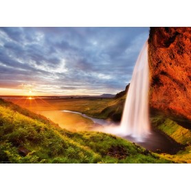Puzzle Heye Seljalandsfoss 1000-teiligen Wasserfall Heye - 2