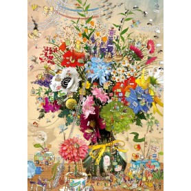 Puzzle Heye Blumen mit Leben von 1000 Teile Heye - 1