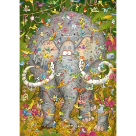 Puzzle Heye Das Leben des Elefanten von 1000 Teile Heye - 1