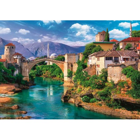 Puzzle Trefl Alte Brücke von Mostar, Bosnien und Herzegowina von 500 teile - Puzzles Trefl