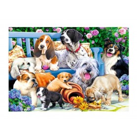 Puzzle Trefl Hunde im Garten von 1000 Teile Puzzles Trefl - 1
