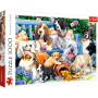 Puzzle Trefl Hunde im Garten von 1000 teile - Puzzles Trefl