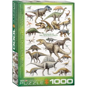 Puzzle Eurographics 1000-teilige Kreide-Dinosaurier Eurographics - 1