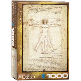 Puzzle Eurographics Der vitruvious Man of 1000 Pieces Eurographics - 1