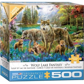 Puzzle Eurographics die Wölfe und 500-teiligefantasia See Eurographics - 1