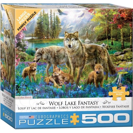 Puzzle Eurographics Los Lobos und Lake Fantasia von 500 teile - Eurographics