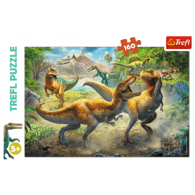 Puzzle Trefl Kampf der Tyrannosaurus von 160 Teile Puzzles Trefl - 1