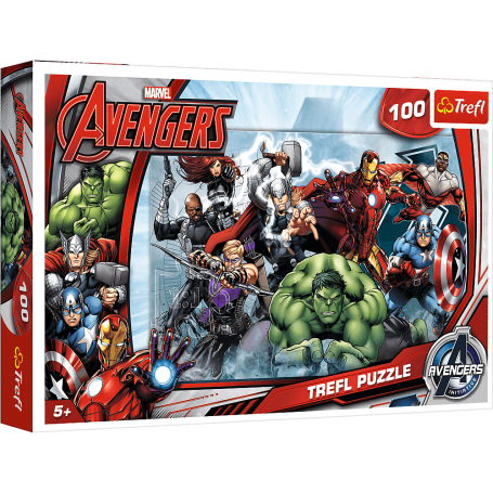 Puzzle Trefl Die Avengers Angriff 100 Teile Puzzles Trefl - 1