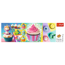 Puzzle Trefl 1000-Teile bunte Cupcakes Puzzles Trefl - 1