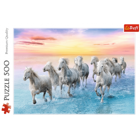 Puzzle Trefl Kugel Pferde galoppierten von 500 Puzzles Trefl - 2