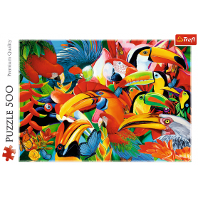Trefl Puzzle Bunte Vögel von 500 Puzzles Trefl - 1