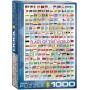 Puzzle Eurographics 1000-teilige Weltflaggen Eurographics - 2