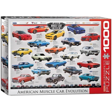 Puzzle Eurographics American Muscle Car Evolution 1000 teile - Eurographics