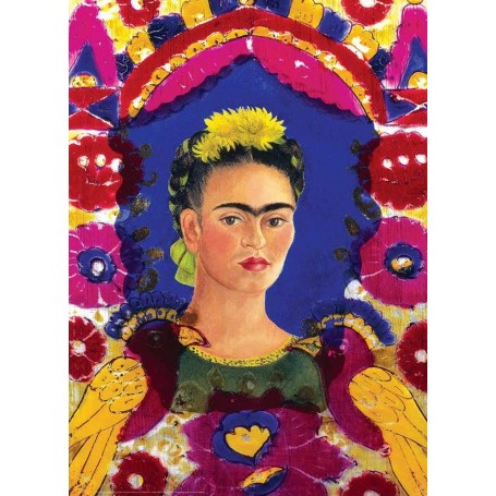 Puzzle Eurographics Kahlo Selbstporträt mit den Vögeln von 1000 teile - Eurographics