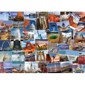 Puzzle Eurographics Globetrotter Collection: Vereinigte Staaten von 1000 Teile Eurographics - 1
