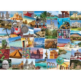 Puzzle Eurographics 1000-Teiligen Globetrotter Mexiko Eurographics - 1