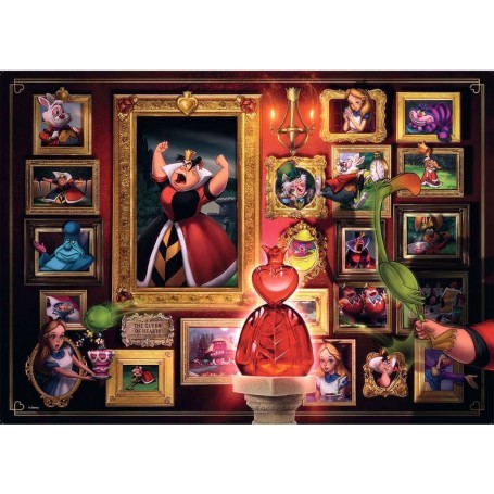 Disney-Bösewicht Puzzle Ravensburger: Königin der Herzen von 1000 teile - Ravensburger