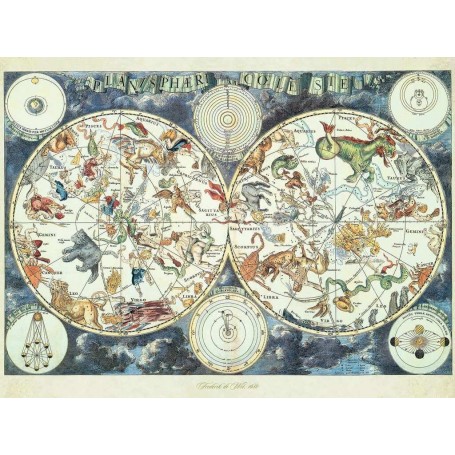 Puzzle Ravensburger 1500 teile Beasts Weltkarte - Ravensburger